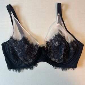 B by Ted Baker Lacy Navy Bra Lingerie Size 34DD 34E